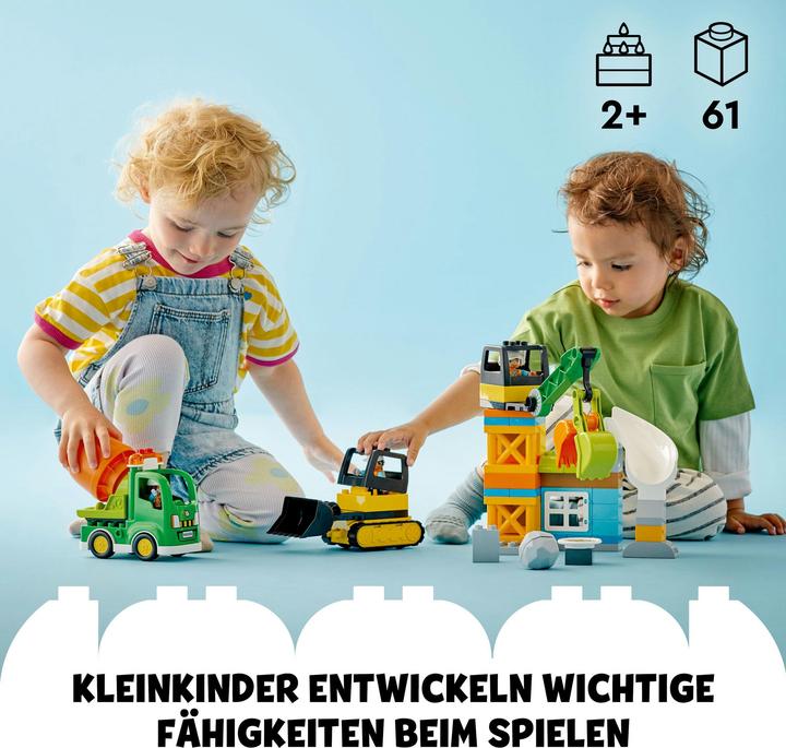 Produktbild LEGO Baustelle mit Baufahrzeugen (10990)