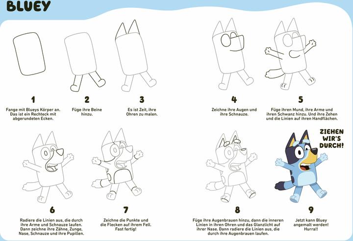 Actual product image BLUEY - Learn to draw