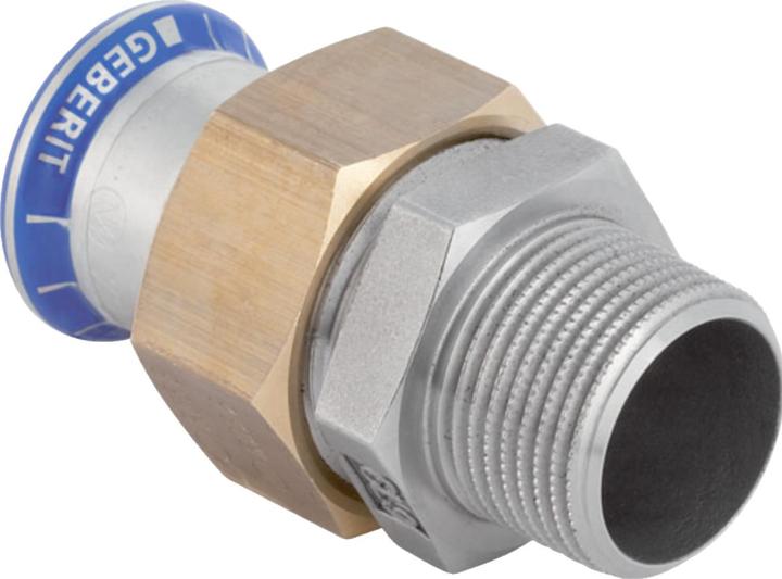 Produktbild Geberit Mapress Edelstahl Übergangsverschraubung mit Aussengewinde d22-R3/4"