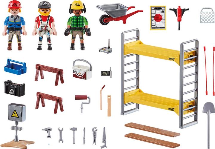 Image du produit Playmobil 70446 Échafaudage avec ouvriers (70446, Playmobil City Action)
