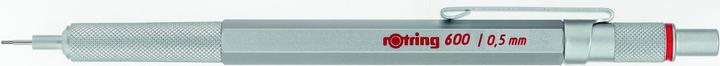 Actual product image Rotring Automatic pencil 600 0.5 silver - 1904445 (0.50 mm, HB, 1 x)
