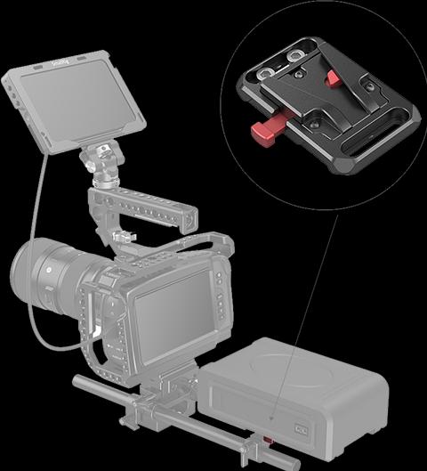Actual product image SmallRig Mini V Mount Battery Plate 2987