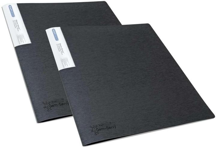 Image du produit Rapesco Livret de présentation aseptique antibactérien A4 noir 240 mm x 310 mm (A4, 2 x)