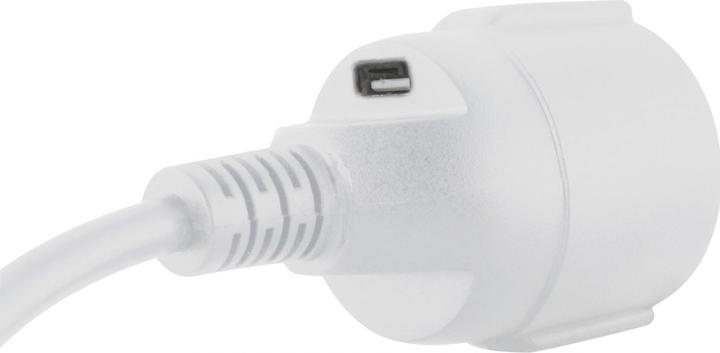 Produktbild REV Schutzkontaktverlängerungs- Kabel 3m mit USB,weiss 0016700114 (3 m, USB-A)