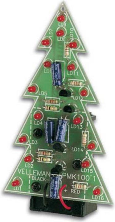 Whadda Bausatz Weinachtsbaum mit blinkenden LEDs (Diverse)