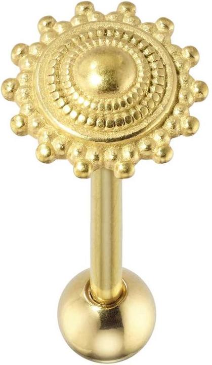 Immagine prodotto Bijouteria Piercing lingua (Rivestimento in PVD (colore oro), Acciaio chirurgico 316L)