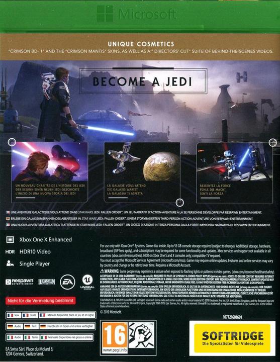 Produktbild EA Games Star Wars: Jedi Fallen Order - Deluxe Edition (Xbox One X, Xbox Series X, DE)