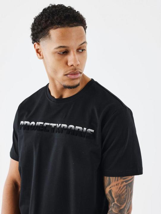 Produktbild Project X Paris T-Shirt mit gradientem Flockdruck (L)