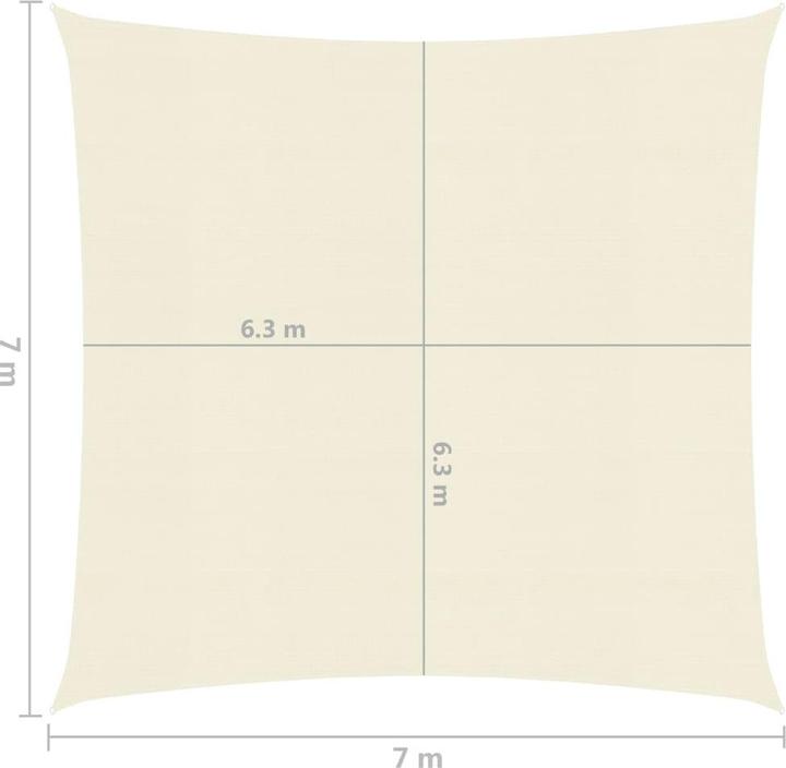 Actual product image VidaXL Voile d'ombrage (700 x 700 cm)
