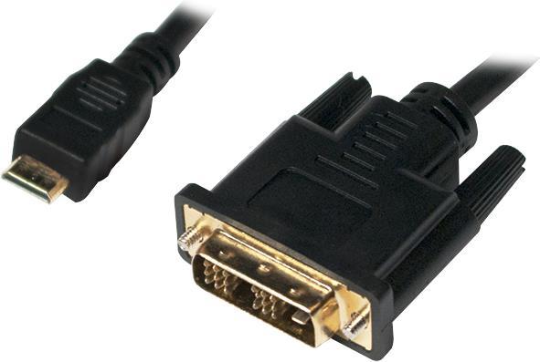 LogiLink mini HDMI (Typ C) — DVI (2 m, DVI, HDMI)