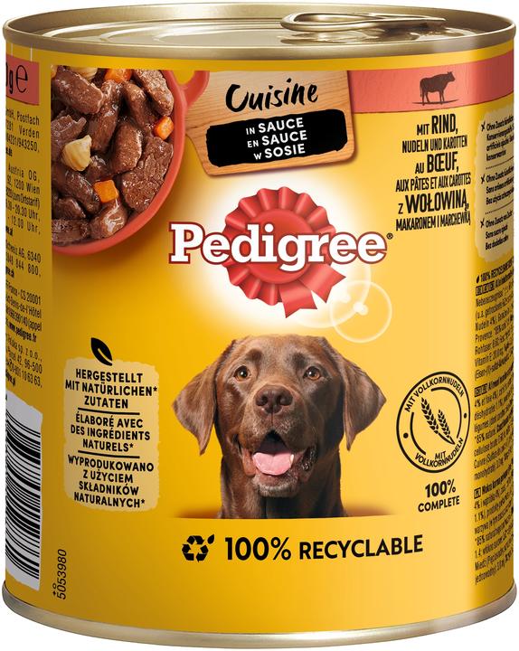 Immagine prodotto Pedigree Manzo, pasta al sugo (Adulto, 1 pz., 800 g)