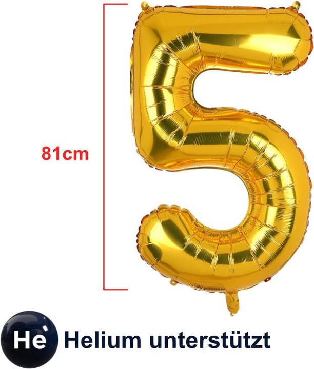 Hermex Balloon Foil Balloon Birthday Party Balloon Number Balloon Balloon (1 x)