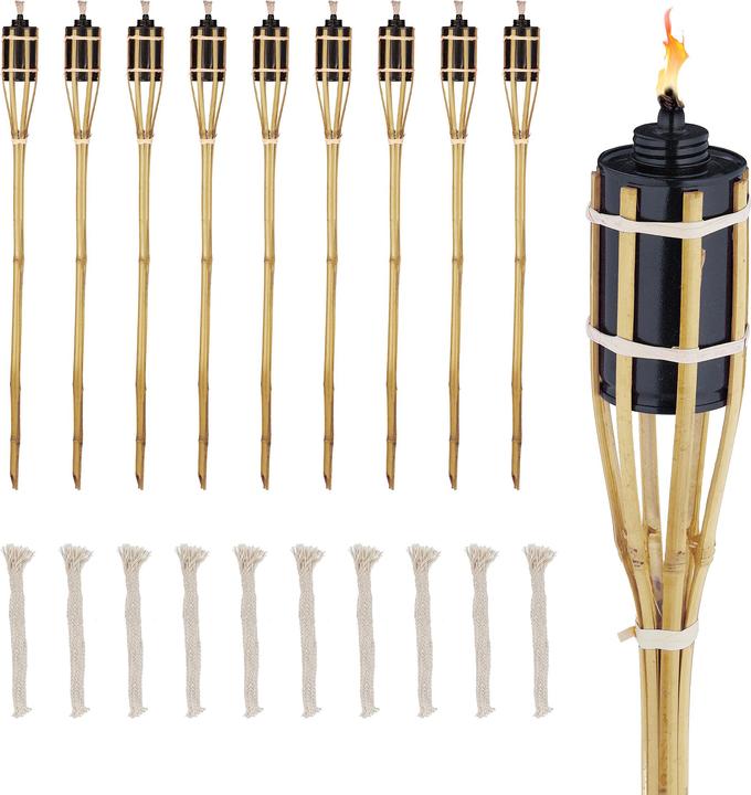 Actual product image Relaxdays 10x Garden Torch