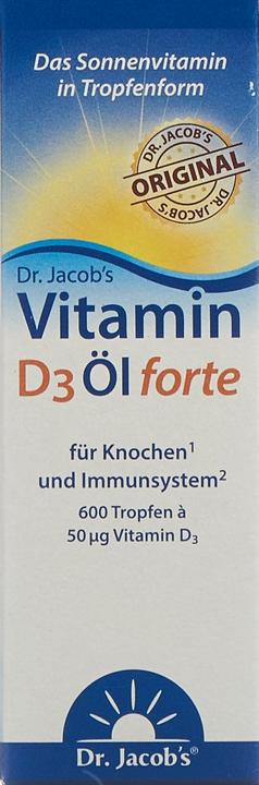 Image du produit Dr. Jacob's Huile D3 forte (1 pièce(s), Gouttes, 72 g)
