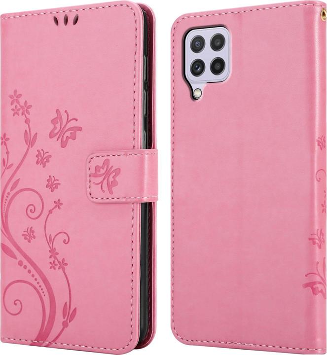 Actual product image Cadorabo Flower Book cover (Samsung Galaxy M22, Samsung Galaxy A22, Samsung Galaxy A32)