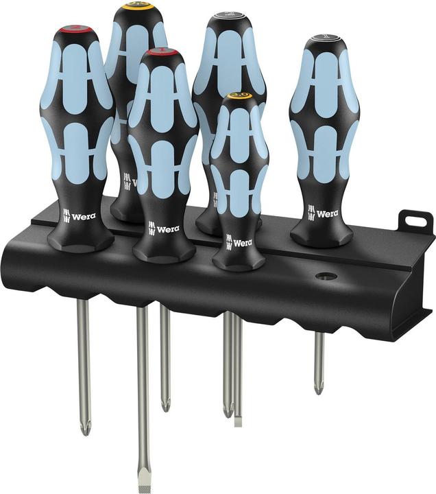 Produktbild Wera 3334/3350/3355/6 Rack (Schlitzschrauben, Pozidriv-Kreuzschlitz (PZ), Phillipps-Kreuzschlitz (PH))