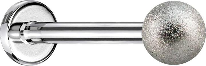 Image du produit Star Piercing Micro Labret argenté avec boule tachetée (Acier chirurgical 316L, sans laiton)
