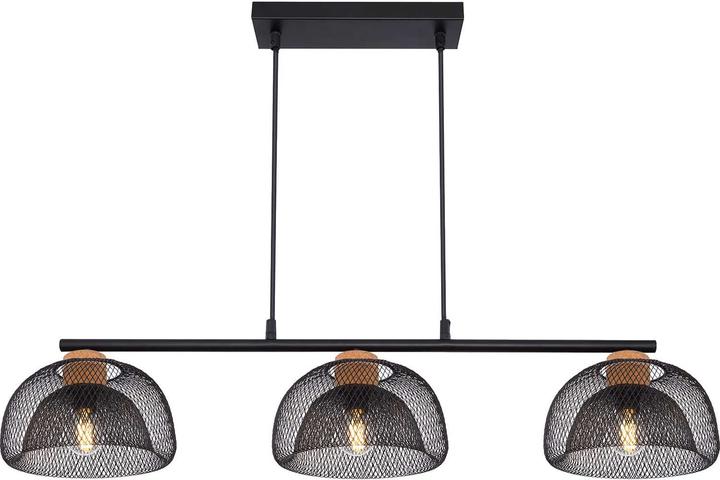 Actual product image Globo Suspension lamp Vitiano black 3xE14 (E14)