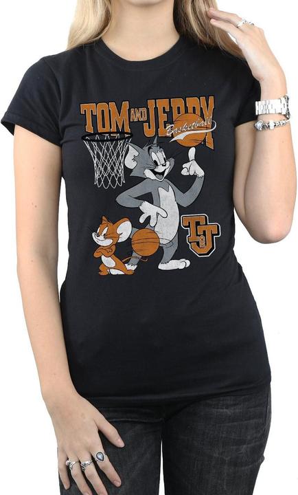 Image du produit Tom & Jerry - T-shirt SPINNING BASKETBALL - Femme (XL)