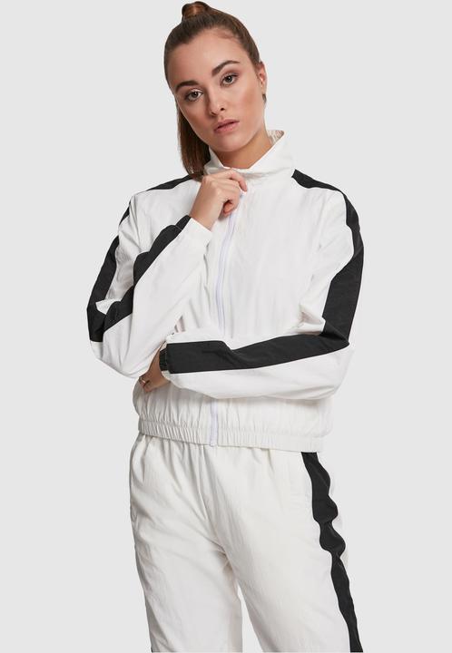 Image du produit Urban Classics Ladies Short Striped Crinkle Track Jacket (XL)