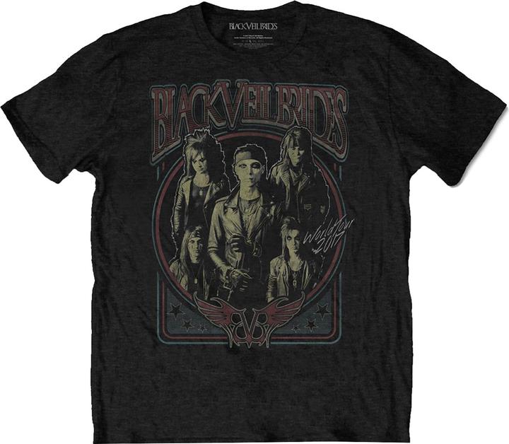 Black Veil Brides Erwachsene Vintage Baumwolle TShirt (L)