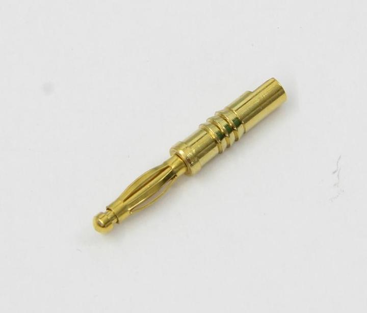 Actual product image Jamara Gold contact 2mm plug VE 1