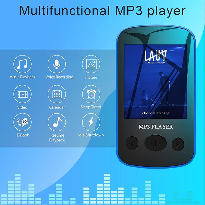 Image du produit Aiworth Lecteur MP3 léger pour le sport, 32 Go (32 Go)