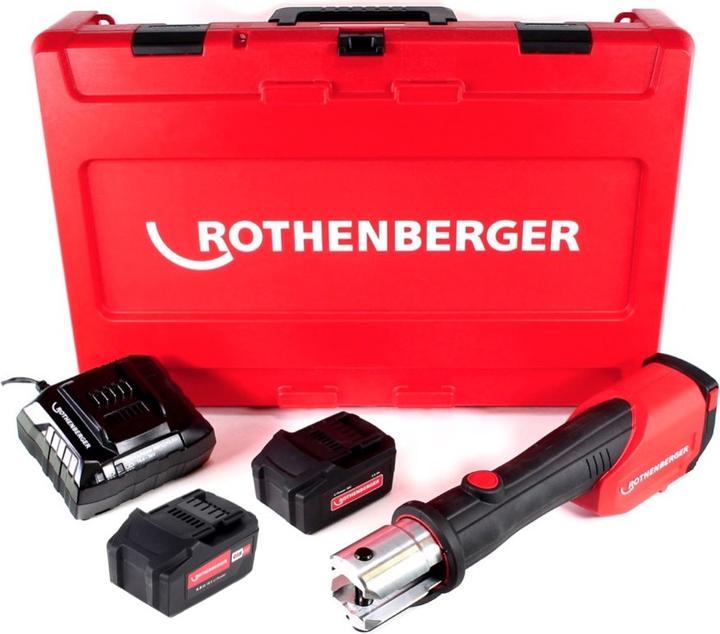 Produktbild Rothenberger ROMAX 4000 Basic Set Akku Pressmaschine 18V 34kN + 2x Akku 4,0Ah + Ladegerät + Koffer