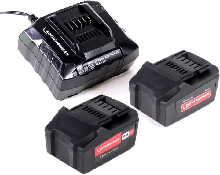 Produktbild Rothenberger ROMAX 4000 Basic Set Akku Pressmaschine 18V 34kN + 2x Akku 4,0Ah + Ladegerät + Koffer