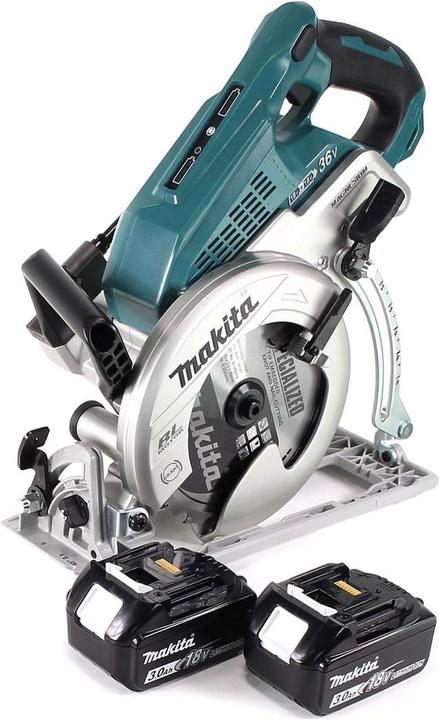 Produktbild Makita DRS 780 F Akku Handkreissäge 36V ( 2x18V ) 185 mm Brushless + 2x Akku 3,0Ah - ohne Ladegerät
