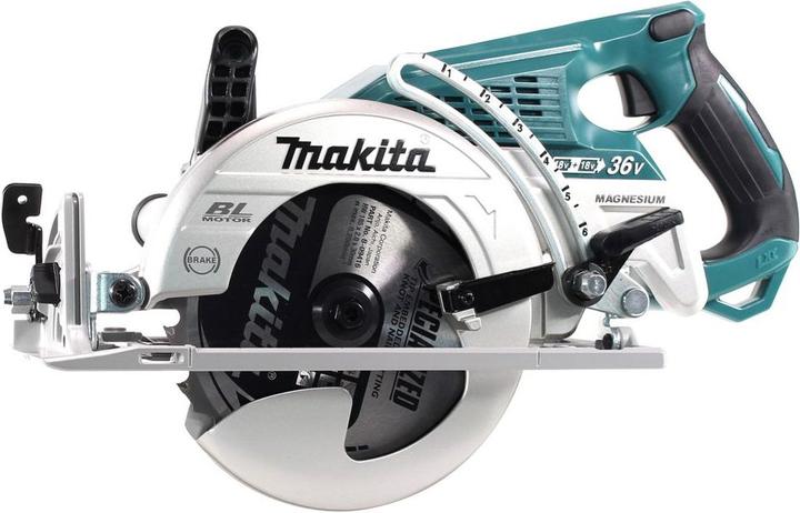 Produktbild Makita DRS 780 F Akku Handkreissäge 36V ( 2x18V ) 185 mm Brushless + 2x Akku 3,0Ah - ohne Ladegerät