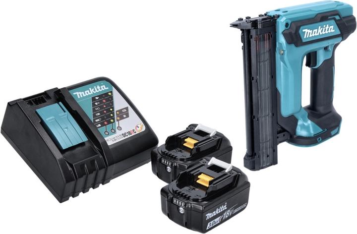 Actual product image Makita DFN 350 RF Battery upsetting nailer 18 V 15 - 35 mm + 2x battery 3.0 Ah + charger