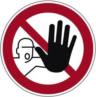 Actual product image Neutralware Sign P006 Access for unauthorised persons prohibited Hard PVC