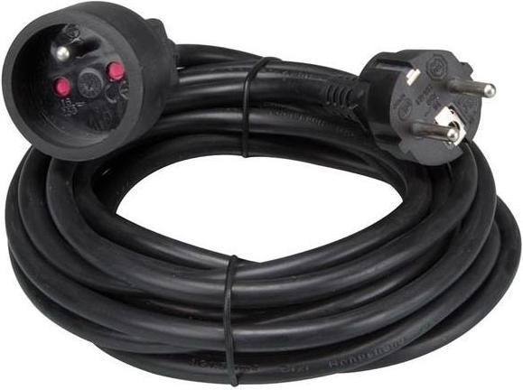 Produktbild Velleman VERLÄNGERUNGSKABEL - 5 m - SCHWARZ - 3G1.5 - STECKER-TYP E (FRANZÖSISCHES SYSTEM) (5 m, CEE 7/5)