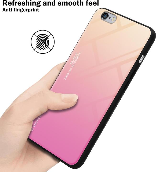 Productafbeelding Cadorabo TPU 2 kleuren glasdekking (Apple iPhone 6 Plus)