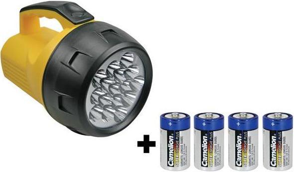 Image du produit Perel LAMPE TORCHE PUISSANTE - 16 LED - 4 x PILE D