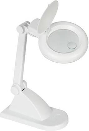 Velleman SCHREIBTISCHLAMPE MIT LUPE 3 + 12 DIOPTRIEN - 12W - WEIss (Metall)