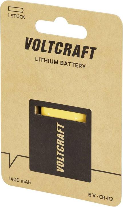 Image du produit Voltcraft CRP2 Pile photo CR-P 2 Lithium 1400 mAh 6 V 1 pc. (1 pcs, CR-P2, 1400 mAh)