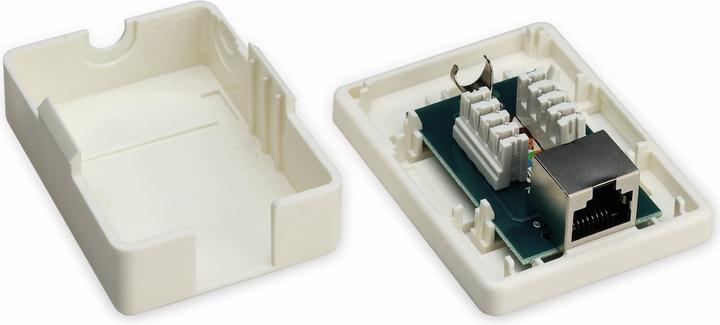 Produktbild Goobay 1-port RJ45 Anschlussdose, CAT 6, STP (Kabel Zubehör)