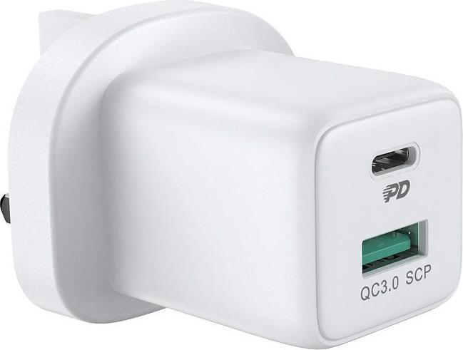 Produktbild Joyroom wall travel charger USB Type C / USB 30W Power Delivery Quick Charge 4,5A (UK plug) white (L (30 W)
