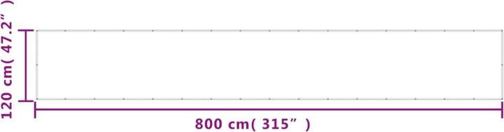Actual product image VidaXL Balkon-Sichtschutz 120 x 1000cm 100% Polyester-O x ford (1000 cm)