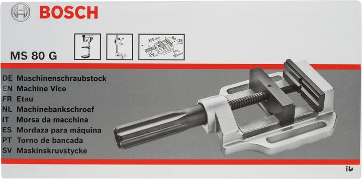 Image du produit Bosch Professional Zubehör Etau pour machine MS 80 G, 100 mm, 80 mm, 80 mm (80 mm)