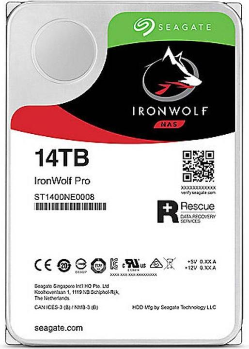 Actual product image Seagate IronWolf Pro (14 TB, 3.5", CMR)