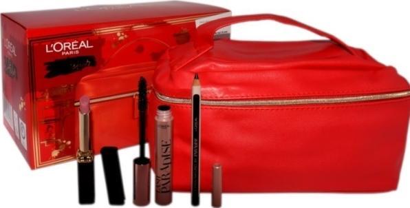 Actual product image L'Oréal Paris LOreal Set (Mascara Lash Paradise Intense Black + Le Khol Midnight Black 101 + Rossetto Matte Inten