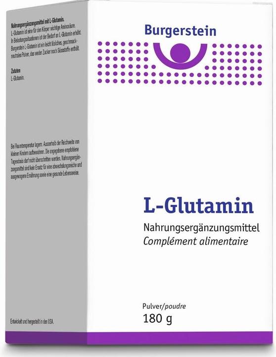 Label énergétique Burgerstein L-Glutamine (1 pièce(s), Poudre, 180 g)