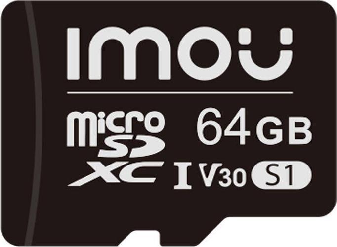 Imou Memory card microSD (UHS-I, SDXC, 10/U3/V30, 95/38) (64 GB, microSD, U1, UHS-I)