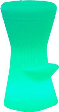 Actual product image Newgarden CORFU 74 LED Solar Bar Stool 40cm + RGB, Battery, Remote Control Indoor & Outdoor IP65 (45 lm, IP65)