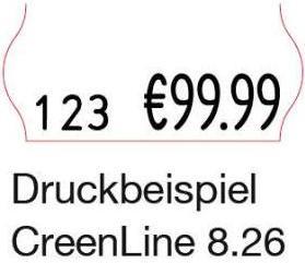 Produktbild Creenline Preisauszeichnungsgerät CL 8.26 3/5 max. Anzahl der Druckzeilen: 1 Druckzeil Anzahl der Zeichen p...