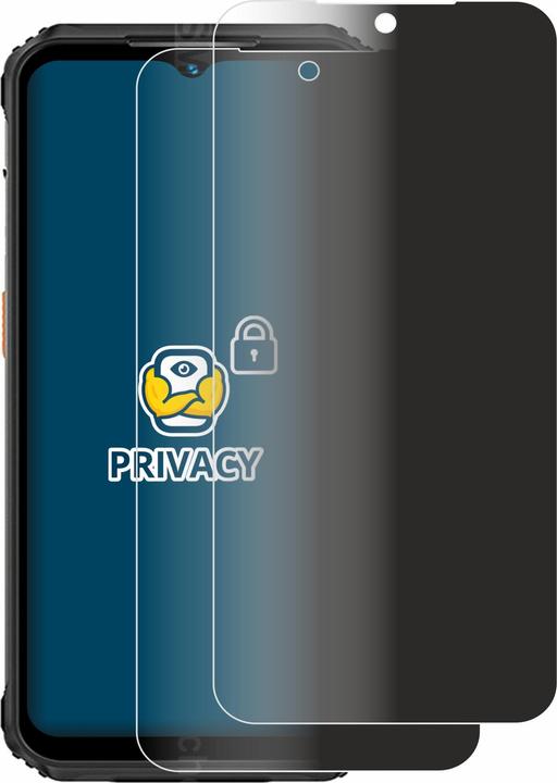 Productafbeelding BROTECT Anti-spionnetje privacyfolie Beschermfolie tegen blauw licht (2 Stuk, Ulefone Armor 21)