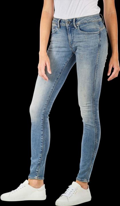 Produktbild G-Star Midge Zip Mid Skinny Jeans vintage aged destroy (W25/L28)